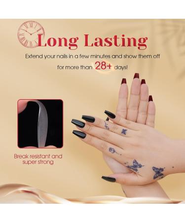 Rosalind Gel Nail Tips - 300PCs Medium Ballerina Full Cover Matt - No-File Soft Gel Nail Tips for Extensions - 15 Sizes - Ideal for Professional & DIY Use - Buy Online on GoSupps.com