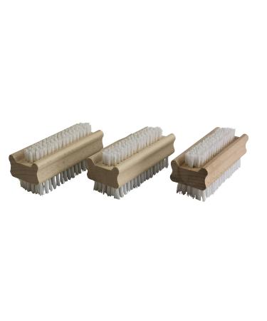 B MAG 3 pieces hand brush nail brush wood PPN