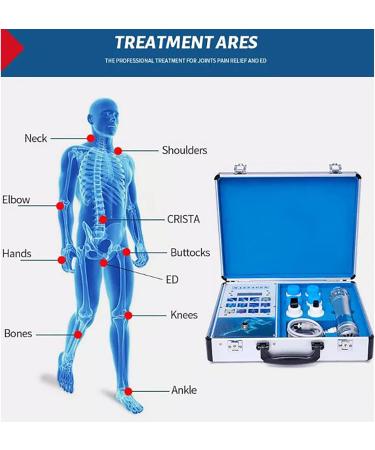 Bative ED Therapy Device - Multi-Functional Chiropractic Instrument with 10 Massage Heads for Soothing Relief | International Shipping Available - Buy Online on GoSupps.com