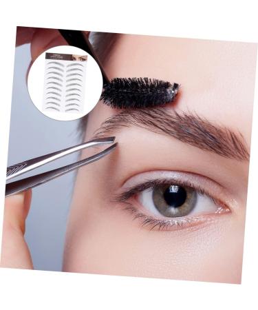 Balacoo 3 Sheets Waterproof Eyebrow Stickers Mens Sticking Stuffers Hair- Temporary Brow Tattoos Make up 3d 21x15cm Black - Buy Online on GoSupps.com