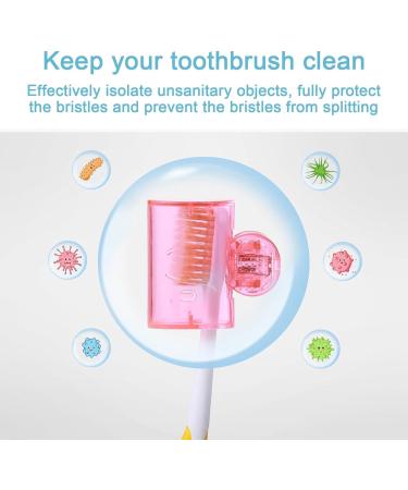 Toothbrush Head Cover - 4 Pack Toothbrush Protectors | Travel-Friendly Lightweight Storage Solution to Keep Your Toothbrush Clean & Safe - Buy Online on GoSupps.com