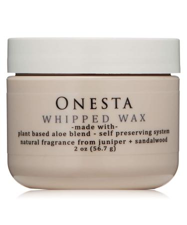 Onesta Hair Care Plant Based Whipped Wax Medium Hold Hybrid Cream Wax  2 ounces