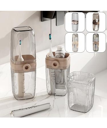 Valink Travel Toothbrush Case - Durable Transparent Plastic Holder for Camping & Travel - Ideal for Electric & Manual Toothbrushes - Buy Online on GoSupps.com