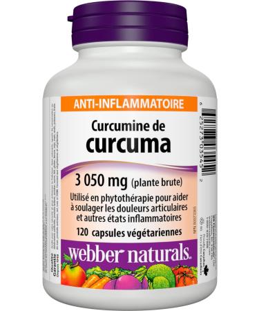 Webber Naturals Turmeric Curcumin 3 050 mg of Raw Herb 120 Capsules Antioxidant Support & Vitamin D3 2500 IU Extra Strength 180 Softgels For Healthy Bones Teeth - Buy Online on GoSupps.com