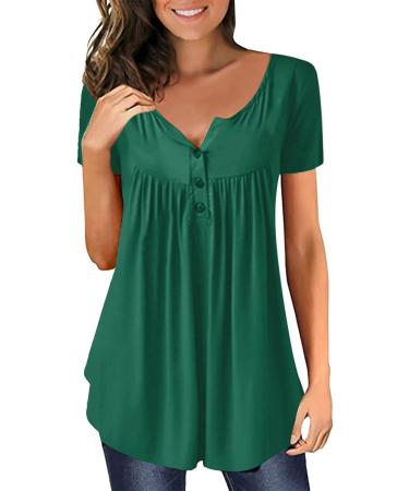 Women's Plus Size Army Green Floral Tank Top - V-Neck Summer Sleeveless Tunic Blouse, Size XL - Buy Online on GoSupps.com