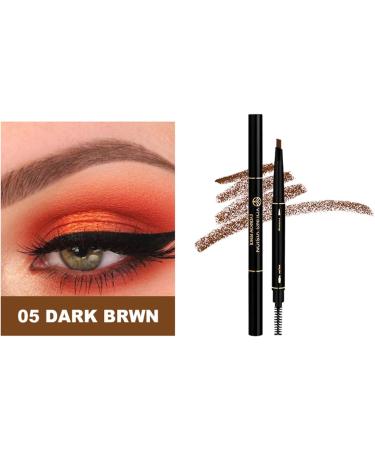 Beauty Eyebrow Pencil Universal Automatic Brow Pencil with Spoolie Brush Perfect Eyebrow Makeup Shaper and Filler Gift Deep Brown Grey - Buy Online on GoSupps.com