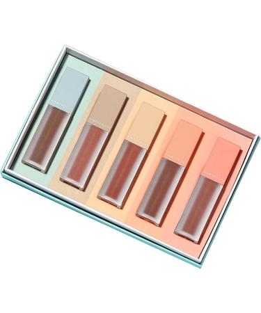 NVOQILIN 5 Colors Waterproof Matte Liquid Lipstick High Pigmented Lipstick for Women - Buy Online on GoSupps.com