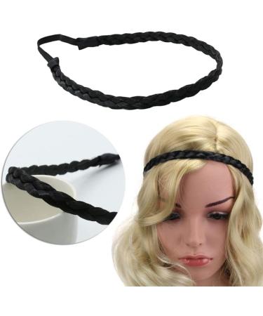 Beaupretty Women's Fashion Headbands Braided Headband Classic Chunky Wide Braids Elastic Plaited Hairpiece Decorative Hair Band Hair Accessory for Women (Black) Womens Fashion Headbands - Buy Online on GoSupps.com