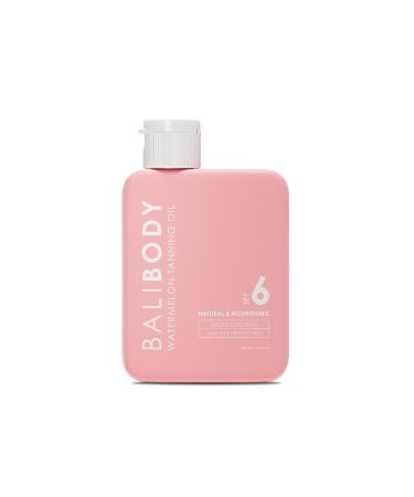 Bali Body Watermelon Tanning Oil SPF 6 | Infused with Natural Oil | Fruity Scent Summer Essential for Golden Deep Glow | Vegan Cruelty Free (100ml/3.4 fl oz)