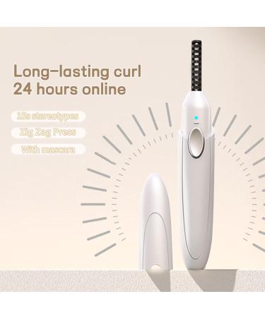 Eye Lash Warmer Curlers - Electric Rechargeable Eyelash Heating Warmer | Quick Warm-Up Multi-Purpose Ergonomic Eyelash Heated Curler Curling Supplies for Holiday & Business Trip - Buy Online on GoSupps.com