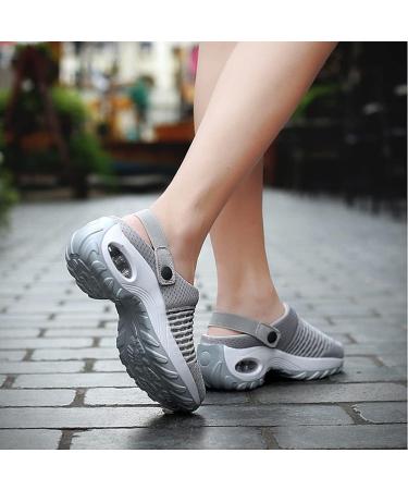 YUEWS Women Diabetic Walking Air Cushion Orthopedic Slip-On Shoes - Arch Support Mesh Mules Sandals - Buy Online on GoSupps.com