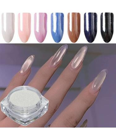 Peacock Mirror Nail Glitter Powder - Rose Gold & Silver Mix | Nail Art Chrome Pigment | DIY Sparkly Flakes Gel Decorations - Buy Online on GoSupps.com