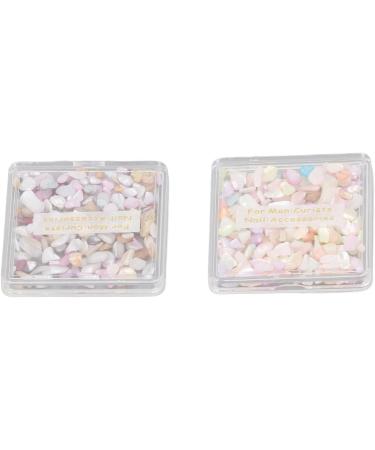 Seashell Slices Nail Art with Aurora Glitter Nail Decorations for UV Gel DIY - Buy Online on GoSupps.com