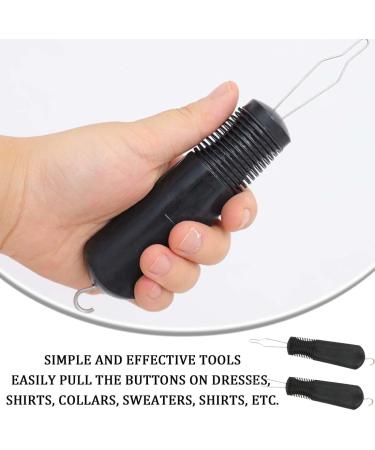 SSRDFU Dressing Aid: One-Hand Button Hook & Zipper Pull Helper for Seniors | Easy Button Catch & Zipper Assistance - Buy Online on GoSupps.com