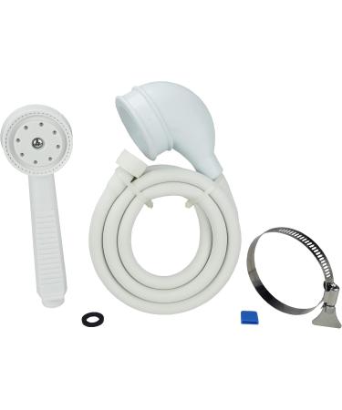 Danco 10086 VersaSpray Portable Hand Held Shower Head Sprayer Fits Bathtubs without Diverter - White - Buy Online on GoSupps.com
