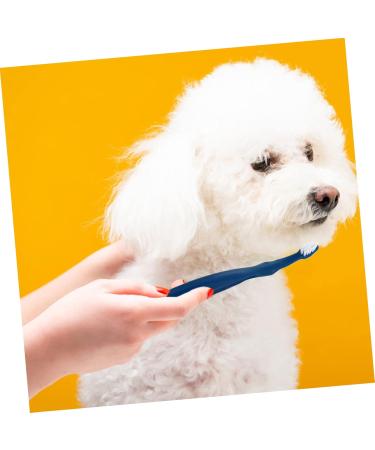 BESPORTBLE 3pcs Pet Double Toothbrush Puppy Teeth Brushes Cat Toothpaste Cat Toothbrushes Sharpened Nylon Blue 1 count (Pack of 1) - Buy Online on GoSupps.com