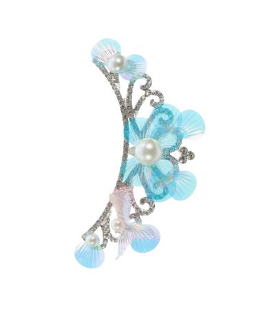 NUSITOU Rhinestone Comb Girl Hair Accessories Girl Hair Comb Clip Flower Girl Headpiece Metal Headpiece Headdresses for Women Crown Hair Comb Women Crown Hairpiece Crown Hairpin