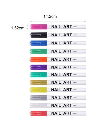 Nail Art Pens for Women & Girls - Quick-Drying Long-Lasting Nail Graffiti with Natural Extracts - Buy Online on GoSupps.com