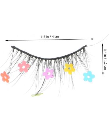 Beavorty 9 Pairs sequin false eyelashes pride makeup cosplay lashes color lashes lashes with color colored eyelashes pride outfit colored lashes Imitation flash flower stickers Miss - Buy Online on GoSupps.com