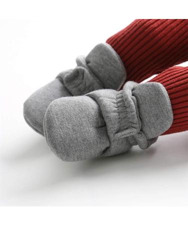 EDOTON Unisex Newborn Winter Boots - Warm Non-Slip Sole Bootie Sock 6-12 Months (Dark Gray) - Buy Online on GoSupps.com