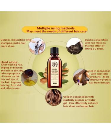 1Bottle Moroccan Argan Oil Deep Moisturizing Hair Conditioner Leave-in Hair Care Essential Oil Organic Stimulate Hair Growth Treatment For Dry Hair(60ml/2OZ) - Buy Online on GoSupps.com