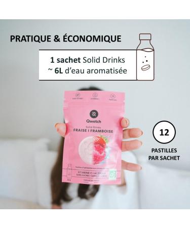  QWETCH Qwetch SOLID DRINKS 36 Hydration Tablets with Vitamins C & B Sugar-Free Drink Strawberry & Raspberry Blackberry & - Buy Online on GoSupps.com
