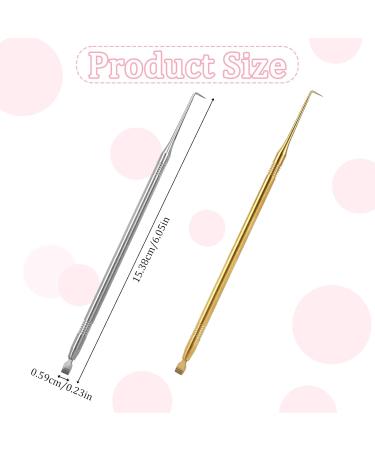 Lash Lift Tool Kit - 2 Pieces Stainless Steel Professional Supplies for Lash Lift and Tint - Metal Rods with Separator Comb - Gold & Silver - Buy Online on GoSupps.com