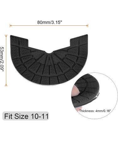 Harfington Heel Plates - Size 10-11 Non Slip Pad Replacement for Sneakers in Black - Buy Online on GoSupps.com