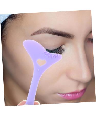 VINTORKY Eyeliner Stamp Silicone Eyeliner Aid Eyeliner Mascara Shield Eye Makeup Tools Eyeliner Tool Eye Liner Pencils Eyelash Stencils Reusable Eyelash Tool Silica Gel Multifunction Purple 12.00X6.00X0.50CM Purple - Buy Online on GoSupps.com