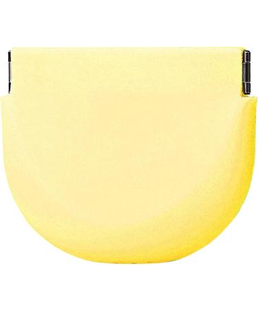 Prosthesenbadtui - Portable Cleaning Container for Prosthesis Holder Food-Safe Silicone Slim Denture Case Night Protection for Artificial Teeth Light Yellow - Buy Online on GoSupps.com