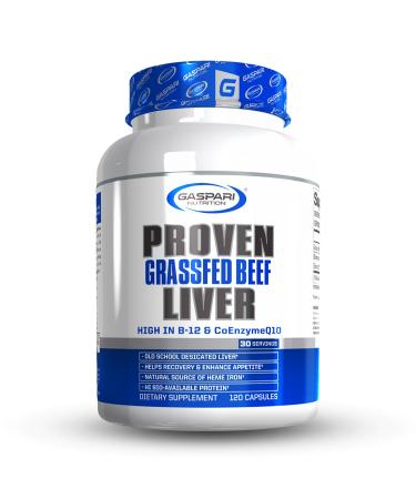 Gaspari Nutrition Proven Liver, Grass-fed Beef Liver, Nutritionally Dense Superfood, Supports Athletic Performance, Natural Growth Factors, Old School Supplements (30 Servings)