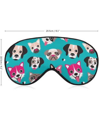 Pet Dog Face Sleep Mask - Adjustable Blindfold for Sleeping, Blocking Light - Men's and Women's Night Travel Eye Cover - Buy Online on GoSupps.com