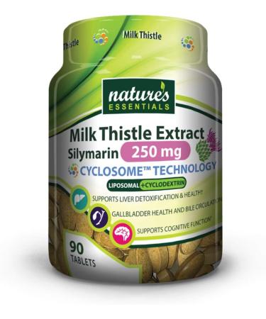 NATURE'S ESSENTIALS Liposomal Milk Thistle 250mg | Full-Spectrum Silymarin | Maximum Absorption Formula | 3 Month Supply | Non-GMO, Gluten-Free, Vegetarian | Lab Certified | Made in USA - Buy Online on GoSupps.com