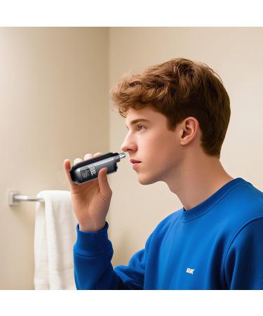 LearnLyrics Nasal epilator ear and nose epilator for men cordless trimmer with digital display waterproof facial care kit for eyebrows Black - Buy Online on GoSupps.com