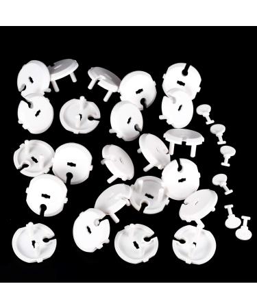 36-Piece Child Safety Socket Covers Set - White with Rotating Mechanism 30 Plug Covers & 6 Keys for Secure Home Protection - Buy Online on GoSupps.com