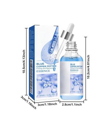 GHK-Cu Peptide Serum for Face Blue Copper Peptide Serum for Face Hydrating Firming Facial Essence with Collagen & Ceramide 1 fl oz Lightweight Daily Skincare for Many Skin Types - Buy Online on GoSupps.com