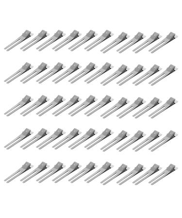 eexuujkl 50 Pieces Hair Clips Flat Two-pronged Hairpin Styling Accessory DIY without Universal Makeup Application