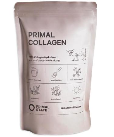 Primal State Collages Powder 460g - Currently in alternative packaging - Bioactive collagen hydrolysate - peptides type 1 and 3 - tasteless - perfect solubility - Buy Online on GoSupps.com