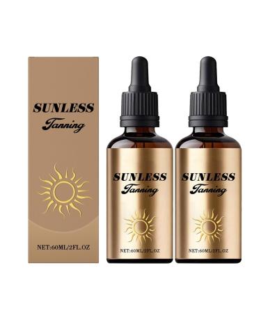 G n rique Self Tanning Drops To Drink Sunless Tanning Groches 60ml Naturally Increase Melanin For All Skin Types And Tones (2PCS)