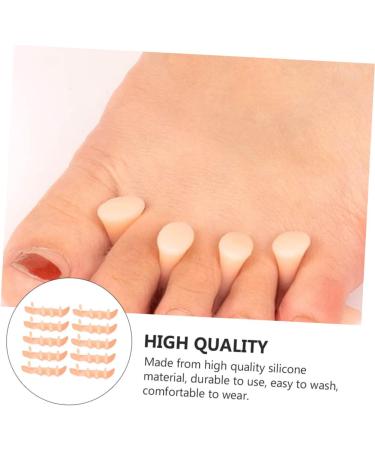 Healifty 10pcs Silicone Gel Bunion Spacer & Toe Correctors | Bunion Relief Pads for Overlapping Toes | Toe Protectors Isolation Pad - 9X3CM - Buy Online on GoSupps.com