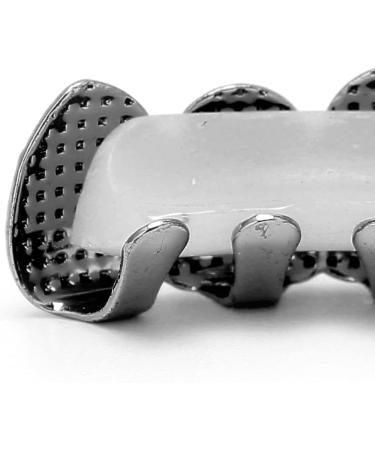 Hip Hop Teeth Grillz Rapper Costume Teeth Jewelry and Accessories Hip Hop Hollow Tooth Portable for Halloween for Party Photo for Women Men Gift(Black) - Buy Online on GoSupps.com