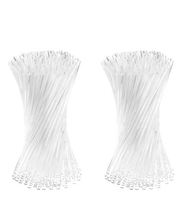 Niniang 200 Pieces 6 Inch Acrylic Lollipop Sticks Reusable Clear Acrylic Sticks for Making Lollipops Cake Sweets Chocolates