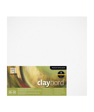 Ampersand Museum Series Claybord Panels for Paint and Ink, 1/8 Inch Depth, 16X16 Inch (CBS1616) - Buy Online on GoSupps.com