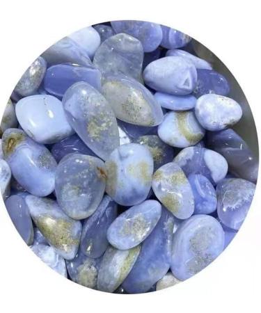 Natural Crystals and Stones 100g 10mm-20mm Natural Blue Lace Agate Tumbled Gemstones Crystal Gravel for Stone for Decoration kaixun - Buy Online on GoSupps.com