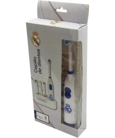 CyP Brands Real Madrid Toothbrush - Battery Operated Vibrating Oral Hygiene Brush | Official White Dental Care Product - Buy Online on GoSupps.com
