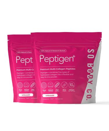 SoBodyCo Premium Collagen Supplements for Women & Men 5 Types of Collagen Powder Peptigen Collagen Peptides Marine Collagen Hydrolysate Powder Multi-Collagen 60 Days Supply Peptigen 2