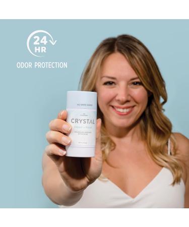 Crystal Magnesium Solid Stick Deodorant 2.5 oz - Aluminum Free, Baking Soda Free, Non-Irritating Odor Protection for Men and Women - Buy Online on GoSupps.com