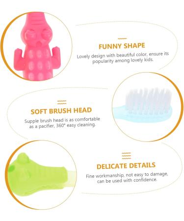 Minkissy 8-Pack Small Crocodile Toothbrush for Toddlers - Sweet Children's Oral Care with Smooth Bristles - Buy Online on GoSupps.com