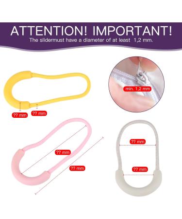 50 Zip Pendant Pulls - Nylon Anti-Slip Zipper Handles 10 Color Options for Backpacks & Sportswear - Buy Online on GoSupps.com