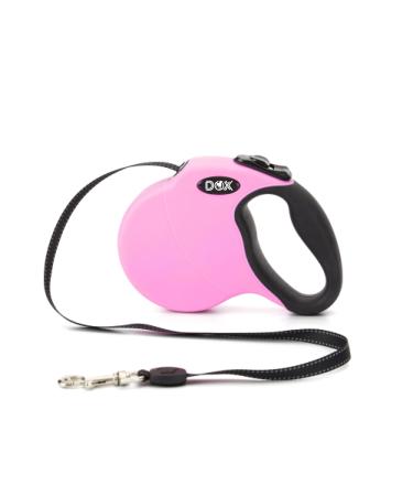 Ddoxx roll leash reflecting extendable |Many colors & sizes |For small & large dogs |Belt leash dog leash retractable puppy cat |Dog leash accessories dog |XS 3 m up to 8 kg pink pink XS |3 m |Up to 8 kg of pink